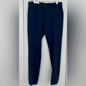 NWT Greg Norman Men's Flat Front Stretch High Tech Navy Golf Pants 32x32